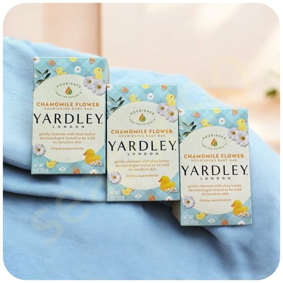 Yardley® London Other - 3 Yardley® London Chamomile Flower NOURISHING BABY Bath BAR Soap 4oz